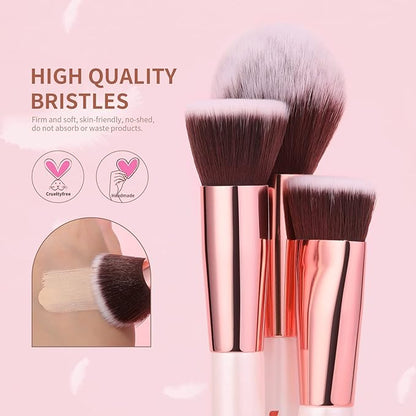 DUcare Makeup Brushes Set Professional 27Pcs Makeup Brushes Premium Synthetic Kabuki Foundation Blending Face Powder Blush Concealers Eye Shadows Make Up Brushes Kit White