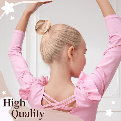 FANDAMEI Hair Net for Kids, Invisible Hair Nets 20PCS 30cm with 40PCS U Shaped Hair Pins, Hair Nets for Buns, Bun Hair Nets for Ballet Girls Hair Accessories Set for Women, Girls-Tan Brown