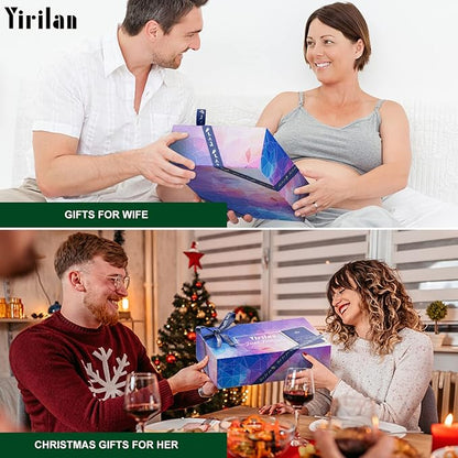 Yirilan Foldable Bathroom Caddy with Extending Side, Waterproof Fabric Bookshelf - Luxury Bath Tray for 1 or 2 Person