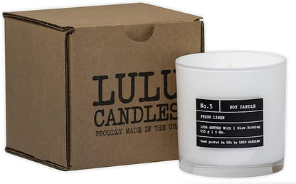 Lulu Candles | The Hamptons - Fresh Citrus & Ocean Mist | Luxury Scented Soy Jar Candle | Hand Poured in The USA | Highly Scented & Long Lasting (9 Oz.)