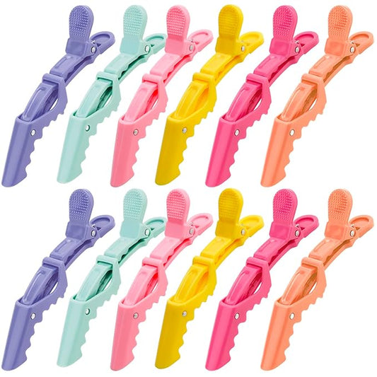 12Pcs Hair Clips for Styling Sectioning, Alligator Hair Clips for Hair Salon and Professional Use, Hair Styling Clips Accessories for Women (Style B)
