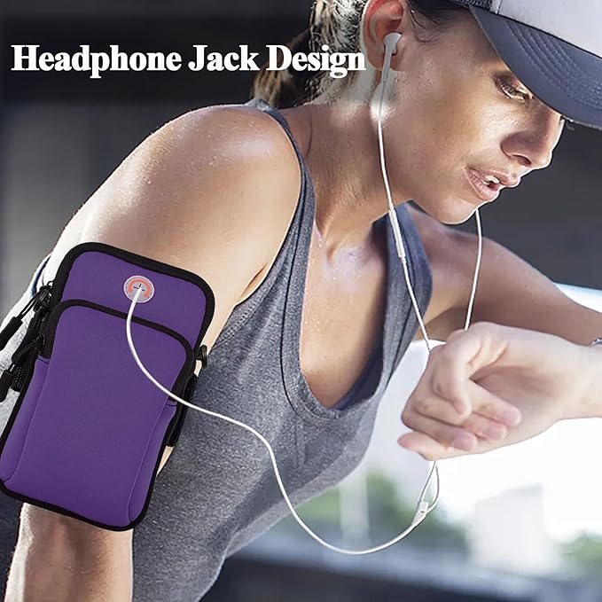 Phone Holder for Running Armband,Cell Phone Crossbody Bags for Women Kids,iPhone 11 12 13 14 15 16e 16 Pro Max Xs Xr X Plus Mini Galaxy Ultra S24 S25 Note 20 Key Pouch Workout Sports Arm Band