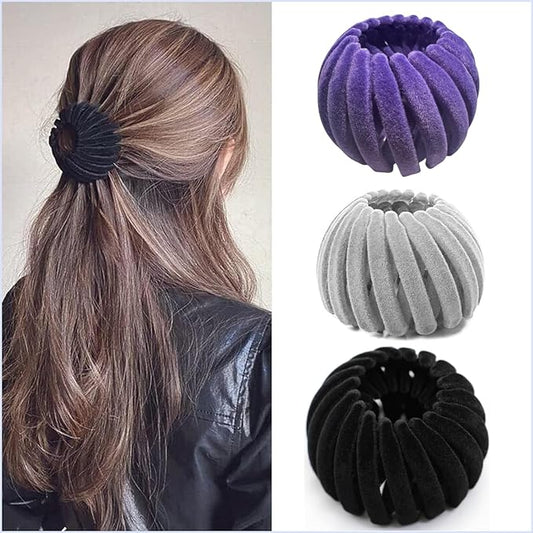3PCS Women's Hair Accessories: Magic Bird Nest Clip and Bun Makers