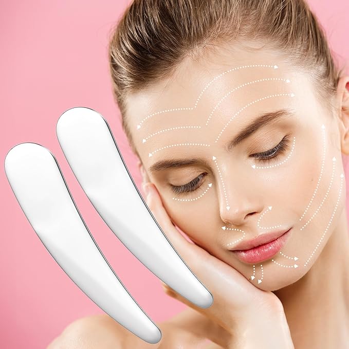 3pcs Mini Metal Makeup Spatula Set, Reusable Cosmetic Cream Spoons, Skincare Scoop Applicator for Mixing and Sampling Face Eye Cream, Silver Beauty Tools for Hygienic Application