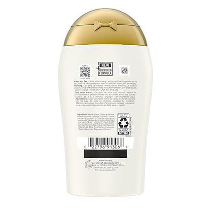 OGX Nourishing + Coconut Milk Moisturizing Conditioner, Hydrating & Restoring Conditioner Moisturizes for Soft Hair After the First Use, Travel Size, TSA-Compliant, 3 fl. oz