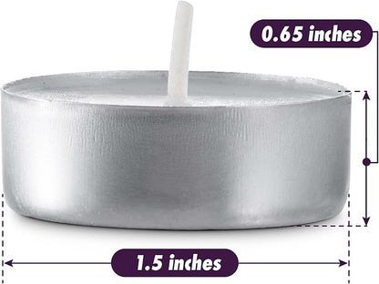 MontoPack Unscented Tea Light Candles Bulk 1000 Pack | 4 Hours, White,Smokeless,Dripless Small Votive Paraffin Tealights | Long-Lasting for Home, Shabbat, Weddings, Events, Emergencies | Mini Candles