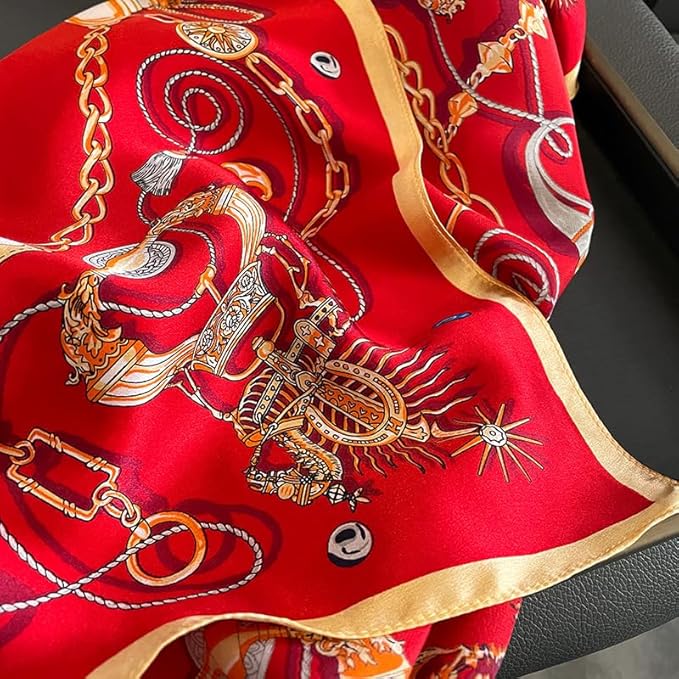 100% Pure Mulberry Silk Scarfs 26"x26" Square Scarf Women Neckerchief Headscarf hair scarf bandana Gift Packed