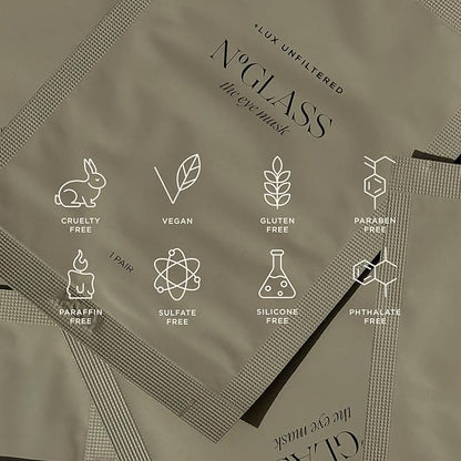 + Lux Unfiltered Cooling Under Eye Patches - Anti-Slip Caffeine Inflused Korean Eye Mask - Reduces Puffiness, Brightens, & Hydrates Skin - Fragrance Free, Vegan, & Cruelty Free - 10 Count