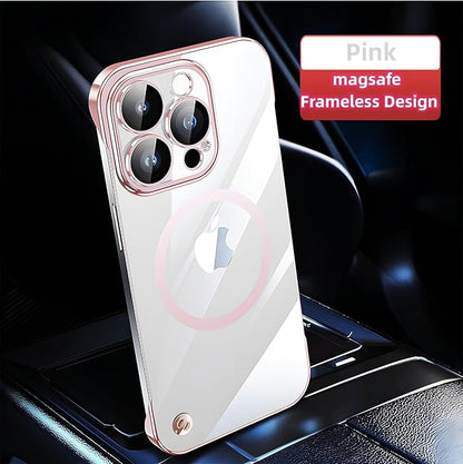 Compatible iPhone 16 Silicone Minimalist Case with Camera Lens Bumper, Frameless Design, Ultra Thin and Shockproof, Simple and Practical Impact Protection. Pink