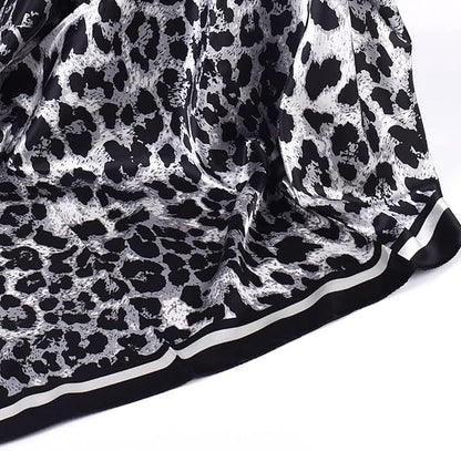 35 x 35 Women's Fashion Pattern Large Square Silk Like Hair Scarf Head Sleeping Wrap Satin Neck Bandana for Gift…