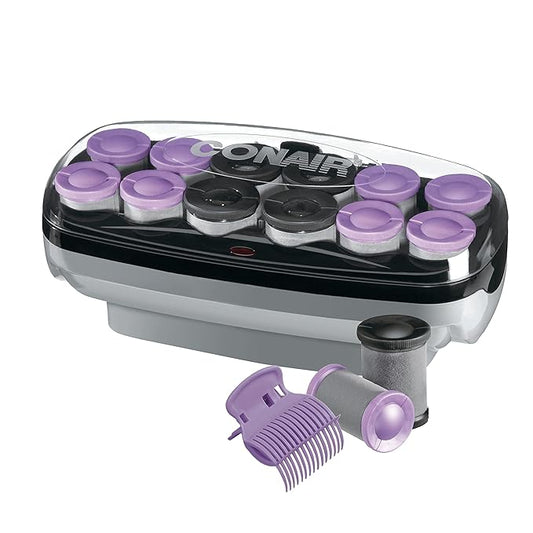 Conair Hot Rollers Hair Curlers for Long, Medium and All Hair | Heated Rollers with Roller Clips Included | 1 1/2-inch and 1 3/4 inch Rollers | Amazon Exclusive