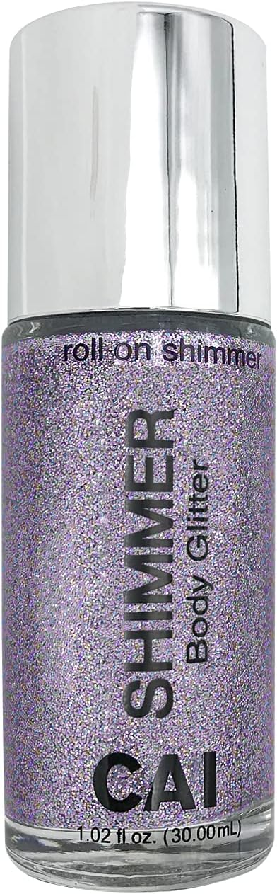 Hair Glitter Gel; Body Glitter & Face Glitter for Women/Kids (1 Pk Stardust Violet) Iridescent Holograph Roll-on 1 oz | Cosmetic-Grade Makeup, Apply Without Glue, Easy to Take Off & Keep Skin Clean