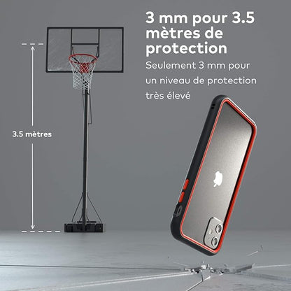 RhinoShield Bumper Case Compatible with [iPhone 12 Pro Max] | CrashGuard NX - Shock Absorbent Slim Design Protective Cover 3.5M / 11ft Drop Protection - Black