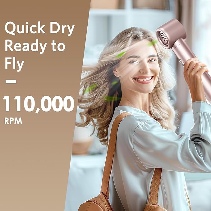 Air Styler Hair Dryer Brush - 6 in 1 Hair Styler Ionic Auto Wrap Hot Air Curler Blow Dryer Brush, 38m/s High Speed Blowout Airflow Hair Dryer Multi Styler Fast Drying Styling for Curly/Straight Hair