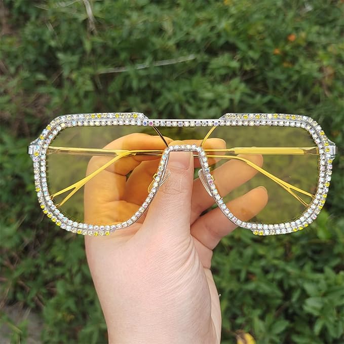 willochra Fashion Oversized Square Women Sunglasses Vintage Punk Men Outdoor Eyewear Shades UV400