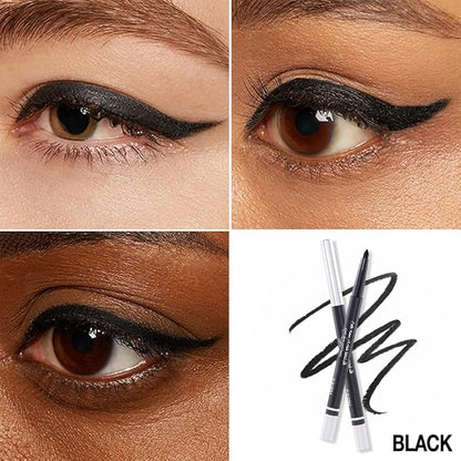 6PCS Automatic Waterproof Inner Eyeliner, Eyeshadow & Eyebrow Pencil – Multi-Use Cream Pen for Liner, Shadow & Brows (Black2)