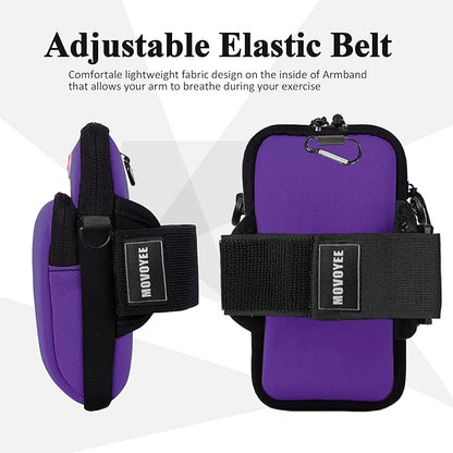 Phone Holder for Running Armband,Cell Phone Crossbody Bags for Women Kids,iPhone 11 12 13 14 15 16e 16 Pro Max Xs Xr X Plus Mini Galaxy Ultra S24 S25 Note 20 Key Pouch Workout Sports Arm Band