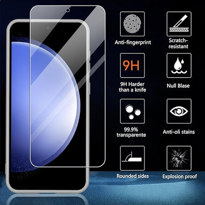 OWKEY Design for Galaxy S23 FE Case 6.4'', Magnetic Galaxy S23 FE Case for Magsafe with Screen Protector [Military-Grade Protection] Shockproof Phone Cover Slim Protective Bumper for S23 FE 5G, Gray