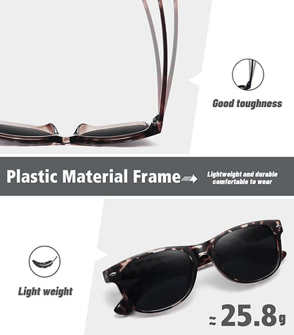 MEETSUN Classic Polarized Sunglasses for Women Men Trendy Retro Sun Glasses for Driving UV Protection (3 Pack)