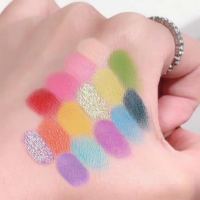 15 Color Eyeshadow Palette,Professional Eye Shadow-Rich Shades Matte Shimmer Makeup Pallet,Highly Pigmented Colorful Powder Long Lasting Waterproof Eye Shadow,Easy-Blend Makeup Kit