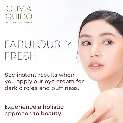 OLIVIA QUIDO Clinical Skin Care Wrinkle Blur (0.46 oz) | Eye Cream For Dark Circles and Puffiness | Anti-Aging Under Eye Cream | Hydrating, Brightening, and Dark Circles Under Eye Treatment for Women