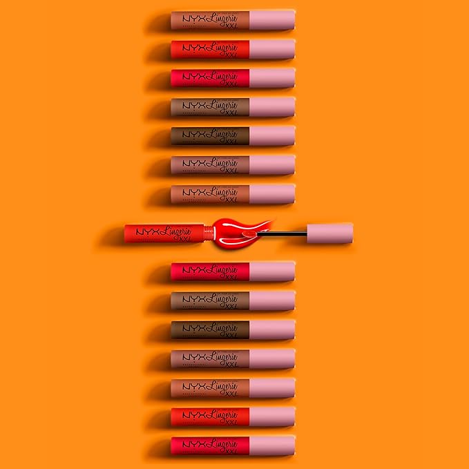 NYX PROFESSIONAL MAKEUP Lip Lingerie XXL Matte Liquid Lipstick - Hot Caramelo (Warm Caramel)