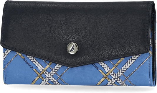 Nautica Money Manager RFID Slim and Small Wallet for Women - Credit Card Holder with Coin Purse and Zipper Wallet, Women's Clutch Organizer