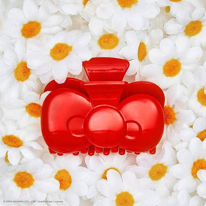 Hello Kitty x Kitsch Hair Clips for Women - Durable, Strong Hold All Day, Cute Claw Clips, Hello Kitty Stuff for Girls - Red Bow Shape, 1pc