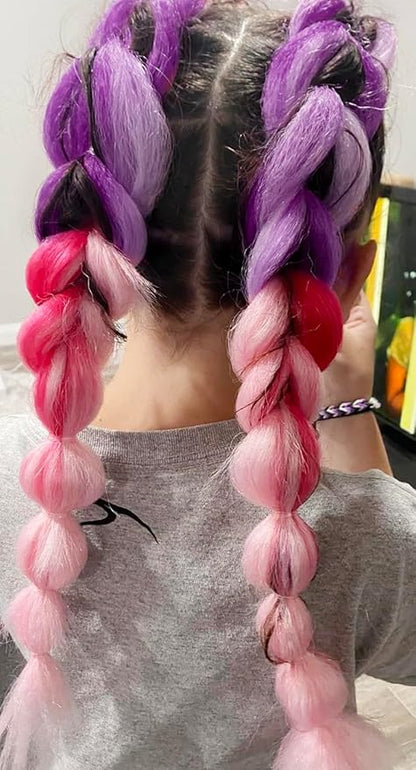Ombre Braiding hair synthetic Crochet braids twist 24inch 3pcs/lot 100g Ombre two three tone Jumbo braid hair extensions Dreadlocks