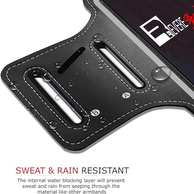 RevereSport iPhone Mini 13/12 Running Armband. Phone Arm Holder for Sports, Gym Workouts and Exercise