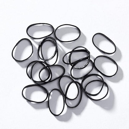 1000-Pack Elastic Hair Ties Non-slip Rubber Hair Bands for Girls, Black