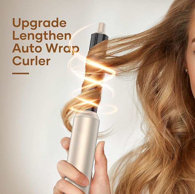 Hair Dryer Brush TECHMERI 6 in 1 Blow Dryer Brush Ions, Detachable Hair Styler Tools, Auto Wrap Curler, Hot Air Brush for Drying, Straightening and Volumizing, High Speed