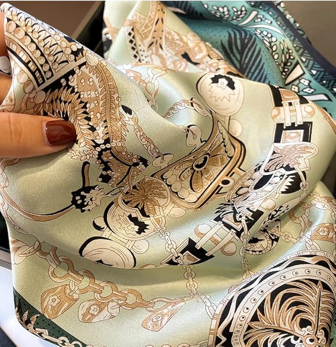 100% Pure Mulberry Silk Scarfs 26"x26" Square Scarf Women Neckerchief Headscarf hair scarf bandana Gift Packed