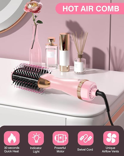One-Step Volumizer Hair Dryer and Styler | Less Frizz, More Shine, and Less Heat Damage for Fast and Easy Salon-Style Blowouts, for All Hair Types and Lengths