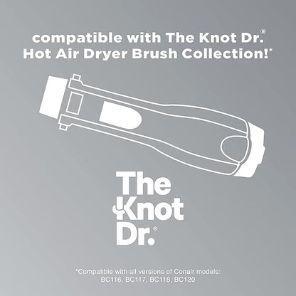 INFINITIPRO BY CONAIR The Knot Dr. Medium Round Brush - Create Defined Waves and Curls for All Hair Types, Compatible with INFINITIPRO Dryer Brushes