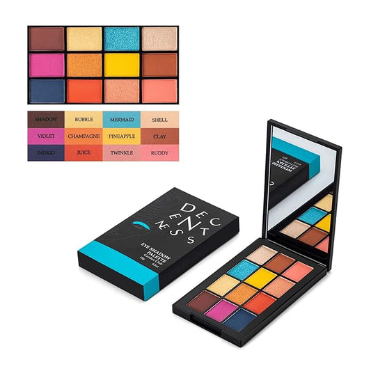 12 Colors Eyeshadow Palette Makeup Shades Nude Matte Shimmer Glitter Pigment, Pro Long Lasting&Waterproof Highlighting Makeup Palette,Ideal Gift(Garden Club)