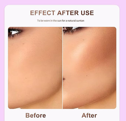 MAEPEOR Glow Liquid Foundation Waterproof Dewy Foundation With Slight Shimmer 2 Colors Nourishing Glow Body Liquid Bronzer for Radiant, Natural Sunkissed Complexion (30ml, Color 01)