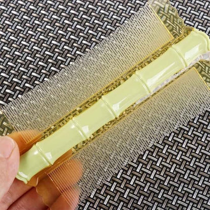 1Pc Green Double-Sided Comb Anti-Static Fine-Tooth Pin Hair Comb With Handle Super Dense Tooth Drain Dandruff Hair Comb Hair Styling Tool Accessories Hair Combs Styling Tools and Appliances，Comb