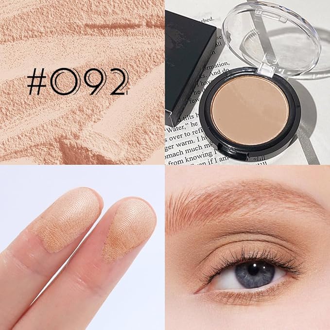 Monochrome Matte Eye Shadow Palette,Brown Neutral Nude Matte Pressed Powder Single Eyeshadow,Highly Pigmented Natural Long Lasting Naturing-Looking Eyeshadow,Talc,Paraben Vegan & Cruelty Free