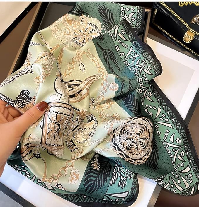 100% Pure Mulberry Silk Scarfs 26"x26" Square Scarf Women Neckerchief Headscarf hair scarf bandana Gift Packed