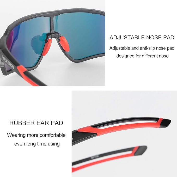 ROCKBROS Polarized Sunglasses UV Protection for Women Men Cycling Sunglasses