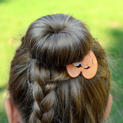 Hair Bun Maker Set, 37 Pieces (2 Large, 2 Medium, 2 Small) Donut Bun Makers, 10 Elastic Hair Ties, 20 Bobby Pins, 1 Comb - Black