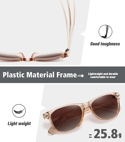 MEETSUN Classic Polarized Sunglasses for Women Men Trendy Retro Sun Glasses for Driving UV Protection (3 Pack)