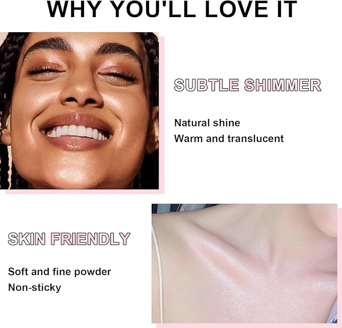 Hair and Body Glitter Spray, Holographic Glitter Highlighter Powder, Face Body Clothes Shiny Glitter, Loose Shimmer Hairspray Festival Rave Prom Accessories (Nude Pink)