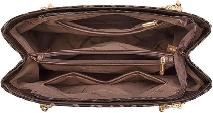 Montana West MEDIUM Tote Bag for Women Quilted Chain Handbags Shoulder Purse