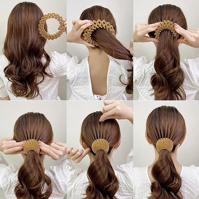 3PCS Women's Hair Accessories, Bird Nest Magic Hair Clip, Hair Bun Clip