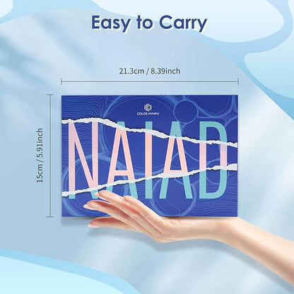 Color Nymph Multi-Colored Makeup Palettes丨Highly Pigmented 54 Colors Eyeshadow Palette with Matte Shimmer Finishes丨Cruelty Free Travel Size Makeup Pallet (Blue)