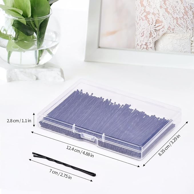 MORGLES 120PCS Jumbo Bobby Hair Pins for Women Girl, Large Black Bobby Pins 2.75Inches with Box