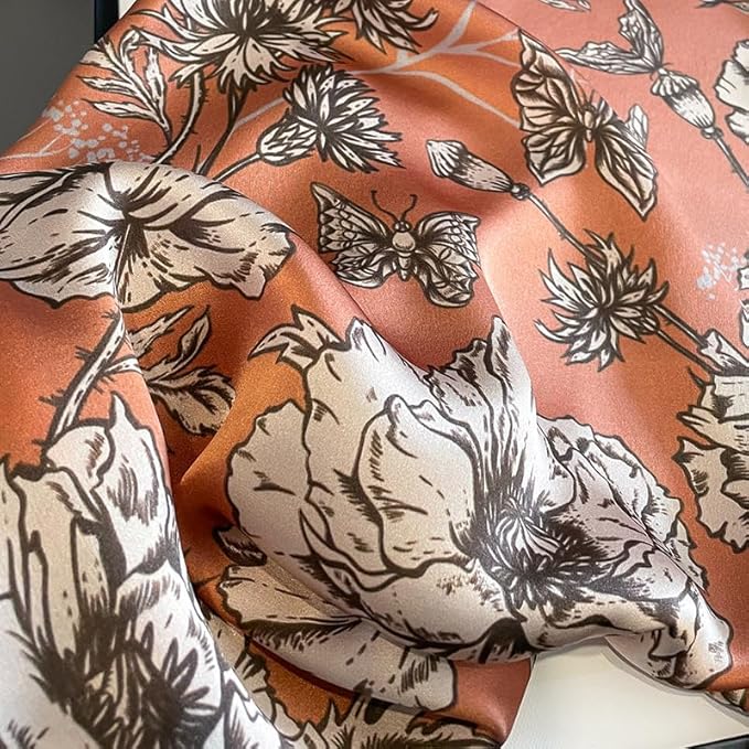 100% Pure Mulberry Silk Scarfs 26"x26" Square Scarf Women Neckerchief Headscarf hair scarf bandana Gift Packed