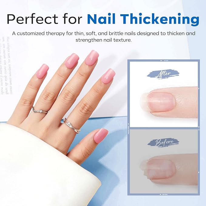 modelones Rubber Builder Gel Base Coat for Nails, Clear Rubber Base Gel Nail Polish for Strengthen/Apex Building/Enhance/Reinforced Long Lasting Protect Soak Off U V LED For Thin Weak Nails